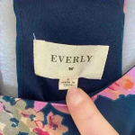 Everly  Floral Dress. Size Large Photo 4