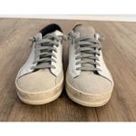 P448 Women's Sneakers John White Leopard Print Leather Shoes Size 38/7.5 Photo 3