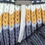 Free People  Devon Chunky Crop Boxy Striped Sweater in Sunflower Seed Medium Photo 10