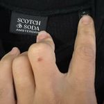 Scotch & Soda  Women's Mock Neck Short Sleeve Top in Black Photo 3