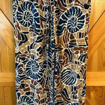 CeCe   Printed Pants elastic drawstring waist wide leg size medium (0370) Photo 0