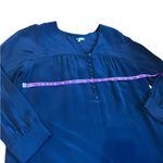 Vince  Navy Blue 100% Silk Shirt Dress Size Small Business Causal Quiet Luxury Photo 2