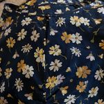Madewell  blue floral silk dress M Photo 4
