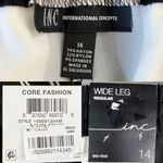 INC International Concepts Pants Nolita Stripe Wide Leg 14 New Black Photo 6