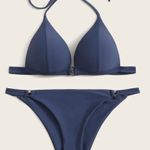 SheIn NWT S-M BIKINI SET BLUE PUSH UP Photo 0