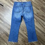 J. Crew Size 30 Jeans High Rise Crop Flare Exposed Button Up Medium Wash Women’s Blue Photo 5