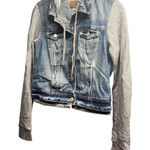 American eagle denim hoodie jacket Blue Photo 0