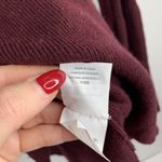 J.Crew Sz L Sweater Peplum Bell Long Sleeve V-neck Wool Blend Burgundy Women’s Photo 7