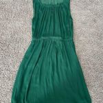 ZARA  Basic Womens M Green Solid Round Neck Knee Length Midi Dress Sleeveless Photo 0