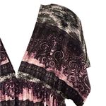 Cristina Love Women's XL V-Neck Short Sleeve Multicolor Boho Dress Y2K style Photo 7