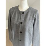 Ann Taylor  Knit Cardigan Topper Button Front‎ Gray Jacket Medium Photo 1