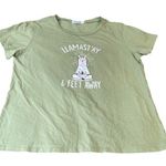 Miss Look  Animal Women’s Llama Stay 6 Feet Away Green Shirt Plus Size 3xl  GUC Photo 0