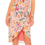 Lovers + Friends  Orchid Dress Sunset Floral Print Wrap Pink Size Small‎ Photo 0