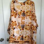 Talisman Twilight fall Flowy earthy boho Floral Cape Kimono cottage Cardigan White Size undefined Photo 7