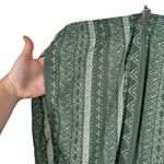 Woman Within  Green White Geometric Pull On Pants Boho Festival NWT Womens 34WP Photo 1