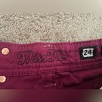 Miss Me  Skinny Jeans with Rasberry Angel Wing Bedazzled Rhinestone Back Pockets Photo 12