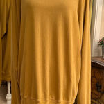 Aerie Mustard Oversized Crew Neck Sweatshirt Photo 0