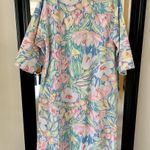 Vintage Leigh Karmitz By Periphery Floral House Coat Size L Photo 2