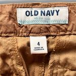 Old Navy  Shorts Women's Flat Front Slit Pkt Stretch Reg Fit Modest Chinos Sz 4 Photo 2