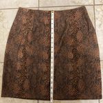 Briggs New York Vintage 90s Snakeskin Print Mini Skirt Photo 6