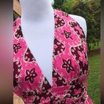 Milly NWT  Of New York Cerise Silk Halter Maxi Dress Photo 6