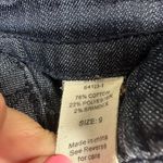 Blue Asphalt dark wash high rise triple button denim shorts Photo 3