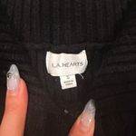 LA Hearts  Black Off-the-Shoulder Sweater Photo 1