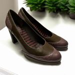 CAMPER ARIADNA Patent Brown Leather Pumps Size 8 EU38 Purple Photo 0