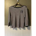 Ralph Lauren Jeans Co Striped Top Size XL Cotton Logo Classic Casual Women’s Photo 2