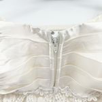 Betsy and Adam Womens Vintage 80s Ivory Lace Bridal Prom Formal Dress Size 16 Photo 9