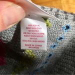 Dearfoams Fairisle Striped Scarf with Hearts, Sequins, Fray, Pink, Green Photo 6