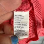 American Eagle  Outfitters Coral Knit Sweater Mesh Back 3/4 Sleeve Size Small Photo 3