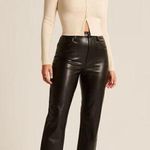 Abercrombie & Fitch  the ankle straight ultra high rise vegan leather pants Photo 0