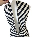 Banana Republic Fit Flare Cocktail Dress Black White Striped Sz 2 Pockets A-Line Photo 12