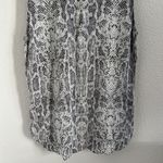 Equipment Femme Snakeskin Silyk Neutral Tank Top Front Button Collar Small Photo 6