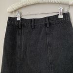 Gilli Denim Skirt Black Asymmetrical front Buttons Pockets Casual Neutral Trendy Size M Photo 5