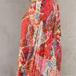 Lovestitch  size small Janis button up blouse bohemian patchwork floral print Photo 3