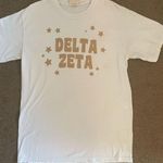 Comfort Colors Delta Zeta  medium white tee-shirt Photo 0
