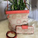 Coach Ashley Dotted Op Boho/Crossbody Bag & Wallet Photo 1