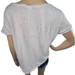 H&M Short Sleeve Light Grey Speckled T-Shirt Photo 3