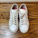 Adidas  White Sneakers with Red Heart Accents Photo 2