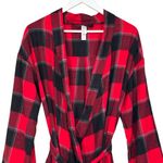 Stars Above Red & Black Plaid Flannel Robe Tie Closure Size XL / XXL NWT Photo 1