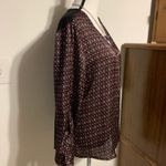 Verve Ami Verve Maroon Black Geometric Blouse Photo 4