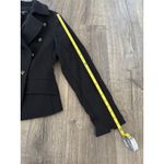 Talbots  Womens Black Double Breasted Military Style Wool Peacoat Jacket Size 8 Photo 7