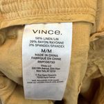 Vince Linen Blend Belted Pant Natural Brown Medium Photo 5