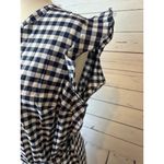 Old Navy NWT  A-Line Dress Gingham Plaid size Large‎ Ruffle Belted Summer Western Photo 5
