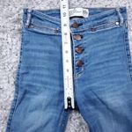 Abercrombie & Fitch READ Abercrombie High Rise Super Skinny Jeans Size 00 24 x 31 Button Fly Stretch Photo 10