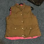 American Eagle Vintage reversible, vest, brown, and pink Photo 1