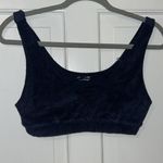 Aerie Offline By  Terry Navy Blue Cloth Size Small Cotton Blended Bralette NEW Photo 1