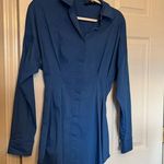 OW Collection Ella Shirt Dress Blue Photo 3